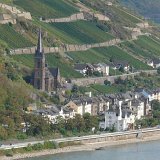 View from Burg Stahleck, above Bacharach, Rhine valley